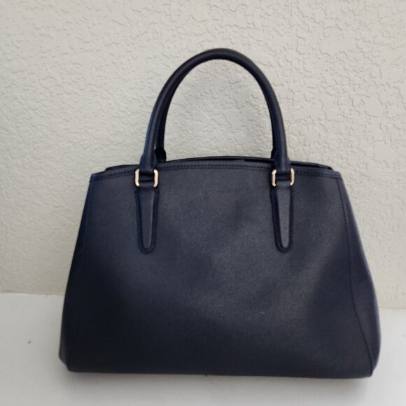 Like New Coach Margot Black Leather Shoulder Bag Purse - Picture 4 of 16